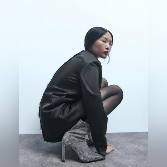 ZARA Rhinestone Ankle Boots - Picture 4 of 7